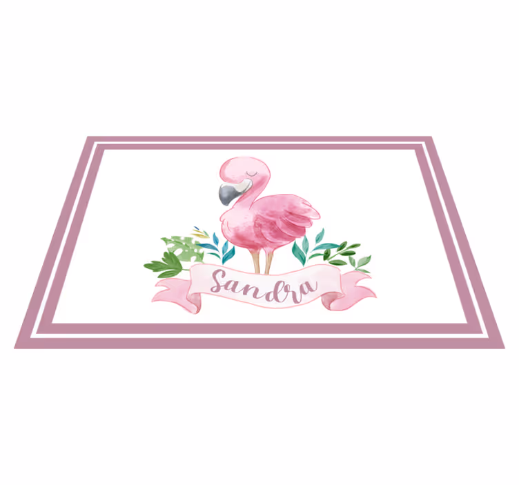Individual mesa personalizable flamenco con cinta - TenVinilo