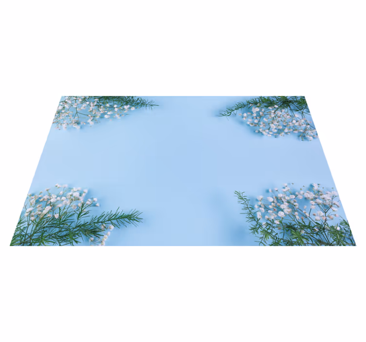 Individual para mesa original acento floral para mesa - TenVinilo
