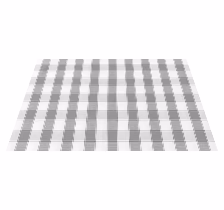 Individual para mesa patrón cuadriculado clásico - TenVinilo