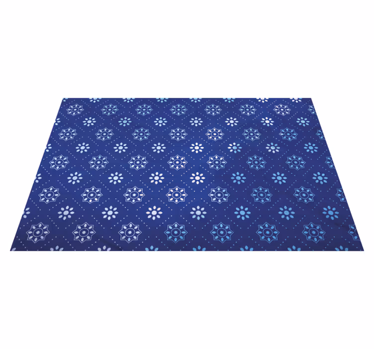 Individual para mesa patrón superficie azul marino - TenVinilo
