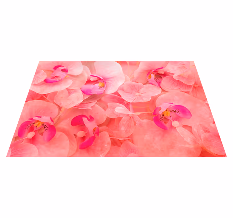 Individual para mesa patrón composición de flores elegantes - TenVinilo