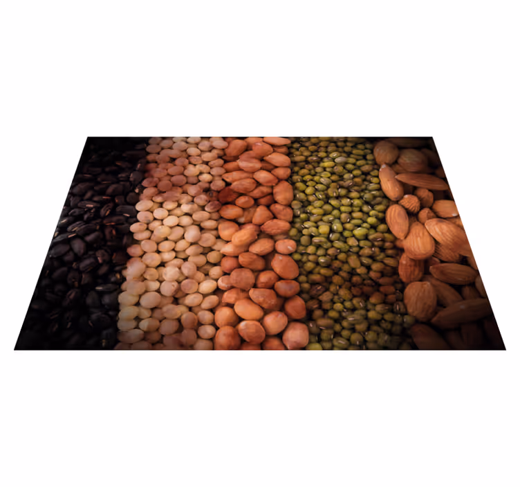Individual para mesa patrón variedad de frutos secos - TenVinilo