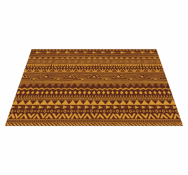 Individual para mesa patrón diseño tribal geométrico - TenVinilo