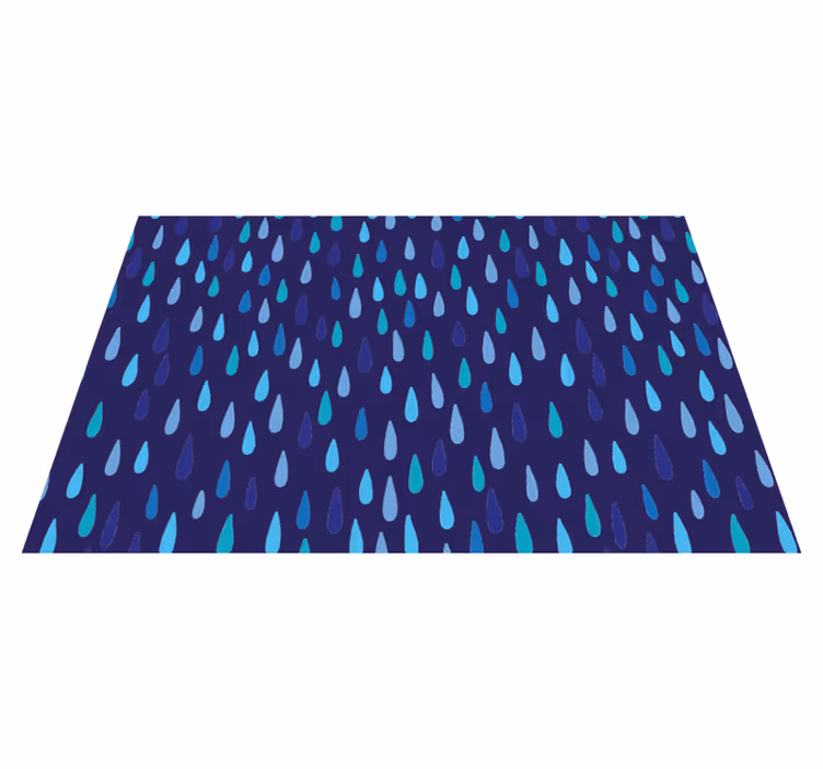Individual para mesa patrón gotas de lluvia - TenVinilo
