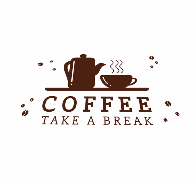 Individual para mesa frases cita de café - TenVinilo