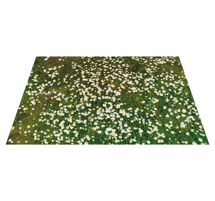 Individual para mesa patrón flores frescas - TenVinilo