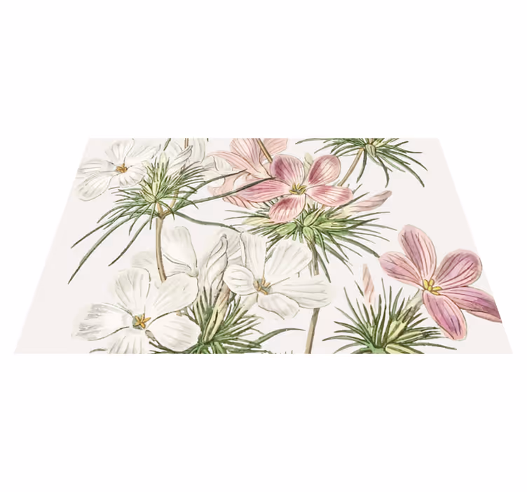 Individual para mesa original arreglo botánico floral - TenVinilo