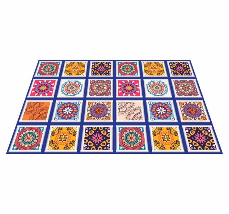 Manteles individuales patrones Azulejos étnicos - TenVinilo
