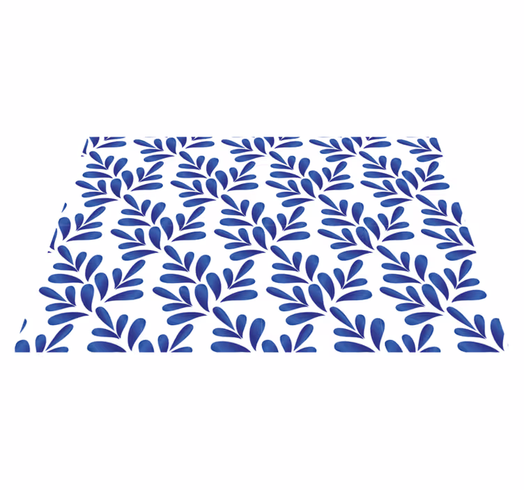 Manteles individuales elegantes Porcelana azul - TenVinilo
