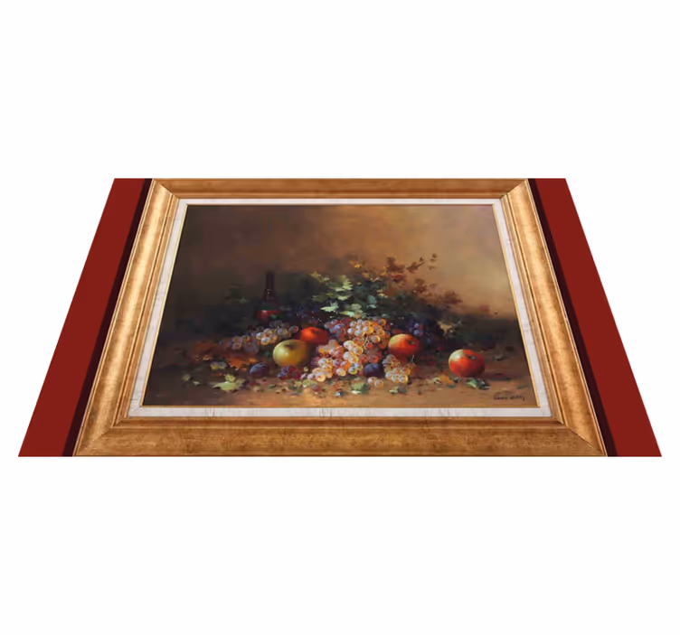 Individual para mesa original obra de arte de frutas - TenVinilo