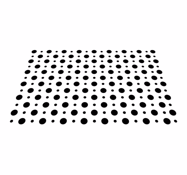 Individual para mesa patrón lunares negros - TenVinilo