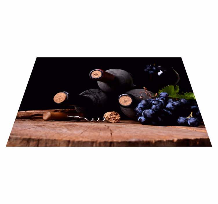 Manteles individuales elegantes Botellas de vino - TenVinilo