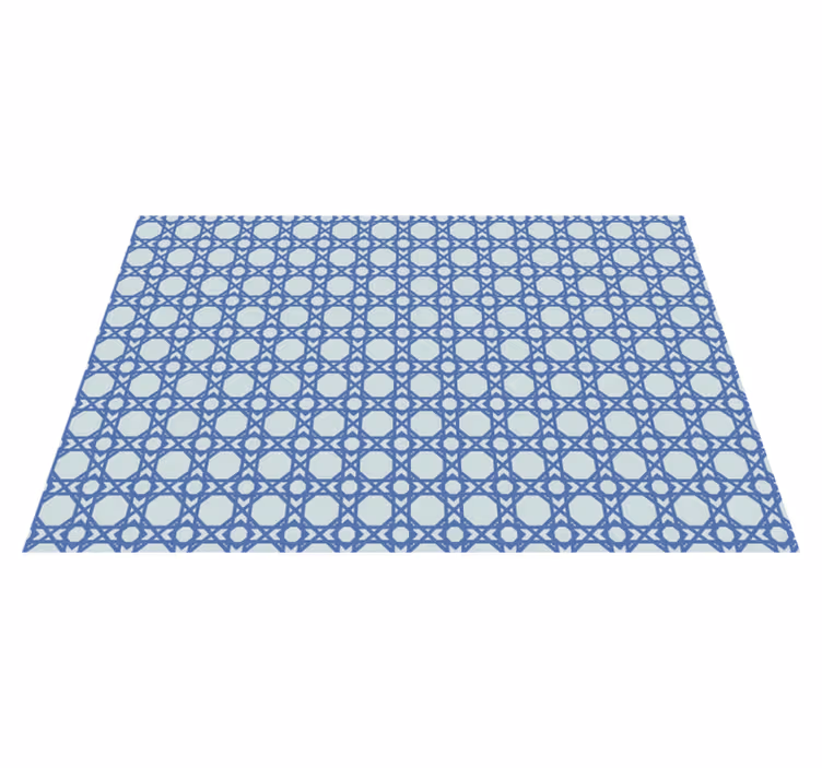 Individual para mesa patrón diseño azul elegante - TenVinilo