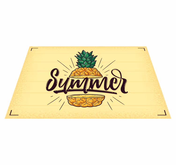Individual para mesa frases piña de verano - TenVinilo