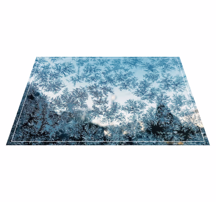 Individual para mesa patrón hielo esmerilado - TenVinilo