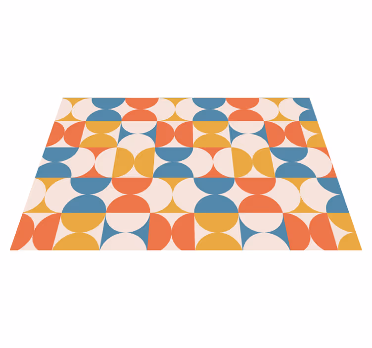 Individual mesa moderno círculos de color geométrico - TenVinilo