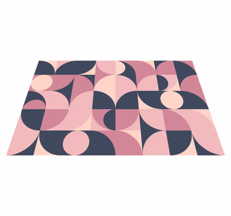 Mantel individual moderno Pastel rosa geométrico - TenVinilo