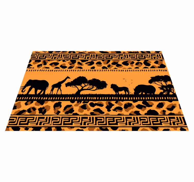 Individual para mesa original siluetas de animales - TenVinilo