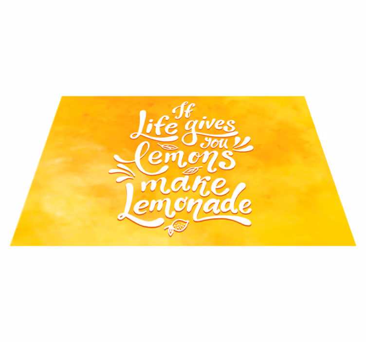 Mantel individual casa Si la vida te da limones haz limonada - TenVinilo