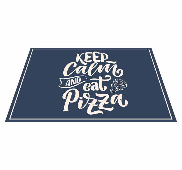 Individual para mesa frases relájate con pizza - TenVinilo