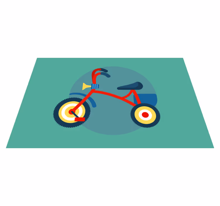 Individual para mesa infantil triciclo con bocina - TenVinilo