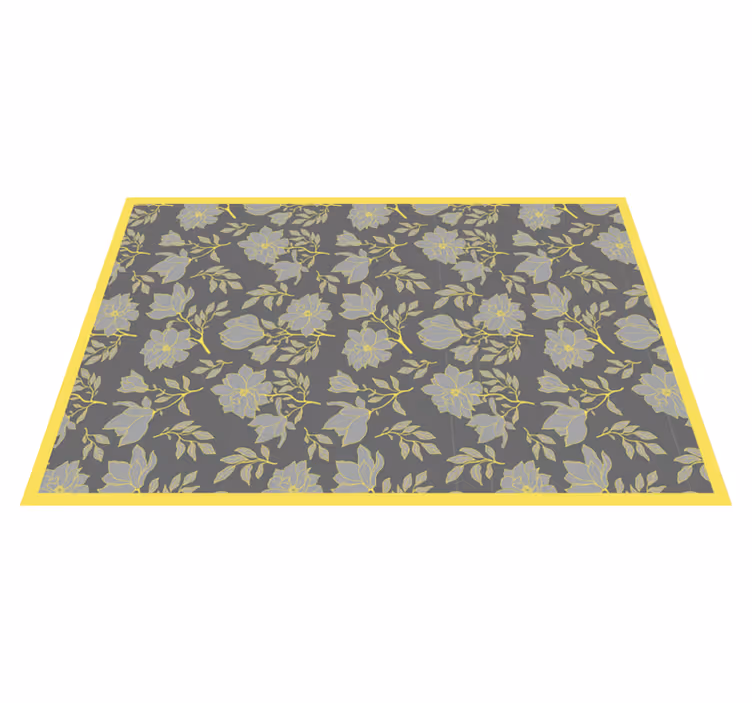 Individual para mesa original estampado floral - TenVinilo