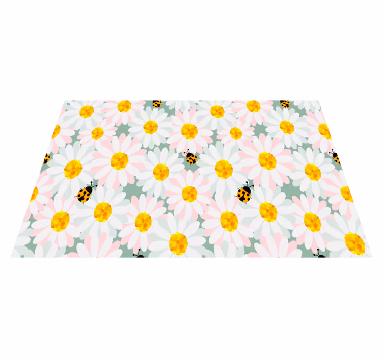 Individual para mesa original patrones florales brillantes - TenVinilo