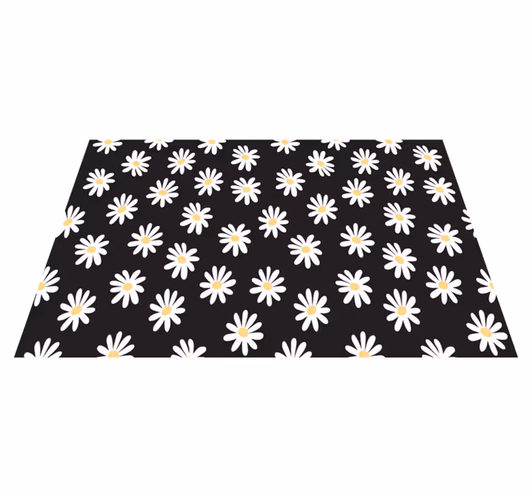 Individual para mesa infantil patrón floral de margaritas - TenVinilo