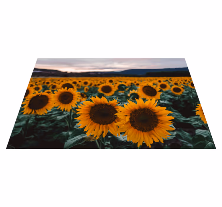 Individual para mesa original campo de girasoles - TenVinilo