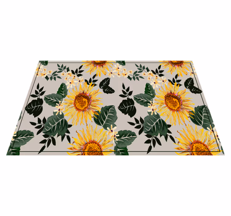 Manteles individuales elegantes Girasoles vintage - TenVinilo