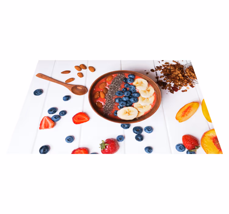 Individual para mesa original cuenco de frutas - TenVinilo