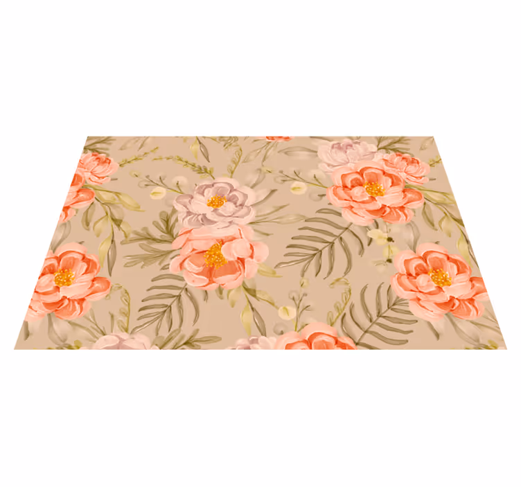 Individual para mesa original arreglo floral - TenVinilo