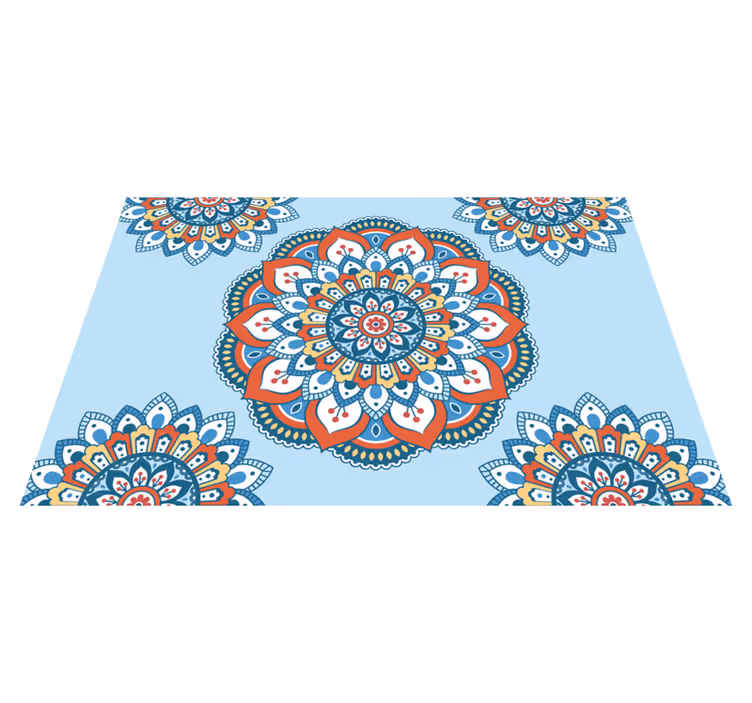 Individual para mesa original motivo mandala vibrante - TenVinilo