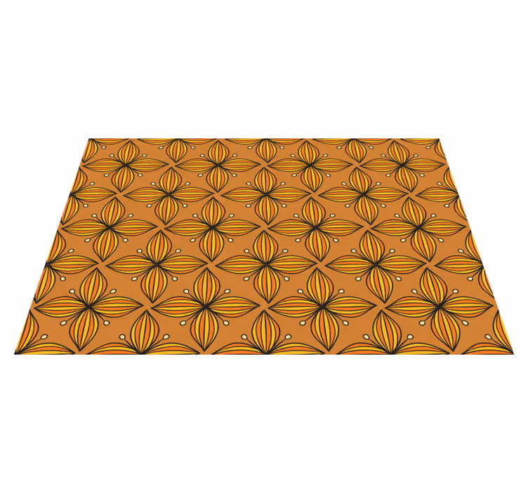 Individual para mesa original patrón geométrico floral - TenVinilo