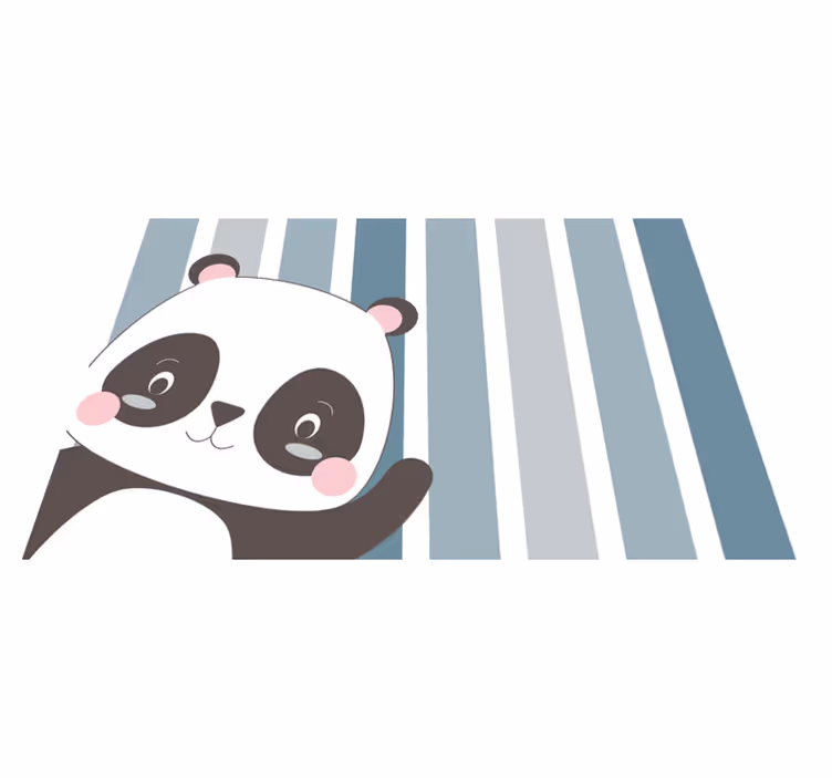 Individual para mesa infantil diseño de personaje panda - TenVinilo