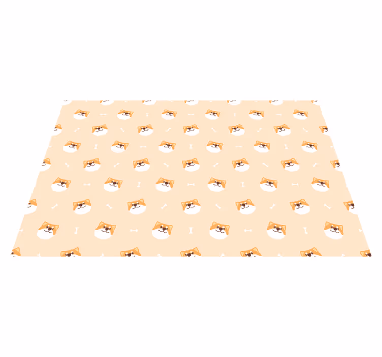 Individual para mesa infantil caras de perros alegres - TenVinilo