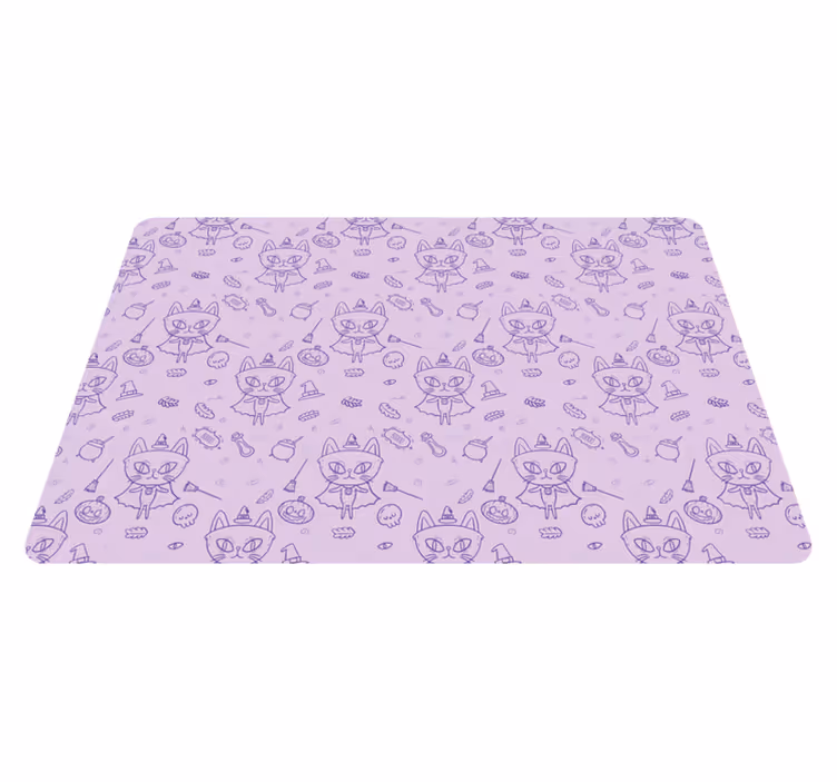 Individual para mesa infantil motivo de gato juguetón - TenVinilo