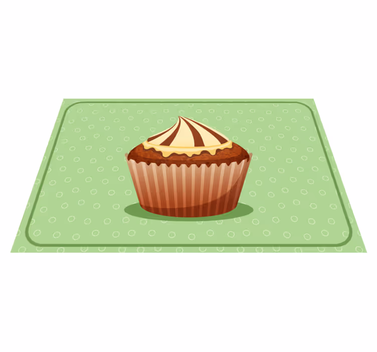 Individual para mesa original gráfico de cupcake - TenVinilo