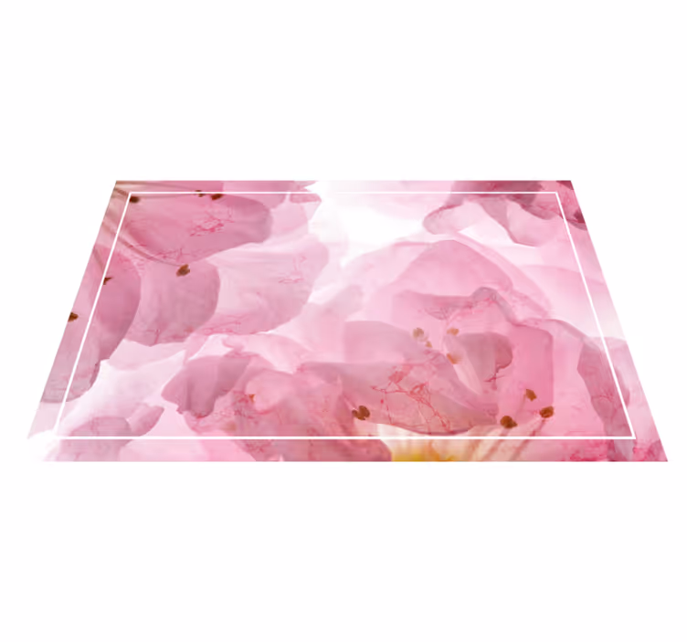 Individual para mesa elegante patrón floral suave - TenVinilo
