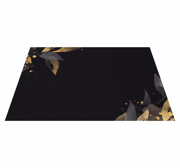 Mantel individual moderno mantel individualde diseño negro - TenVinilo