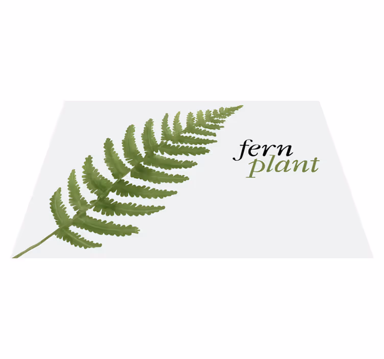 Individual para mesa original expositor de plantas fern - TenVinilo