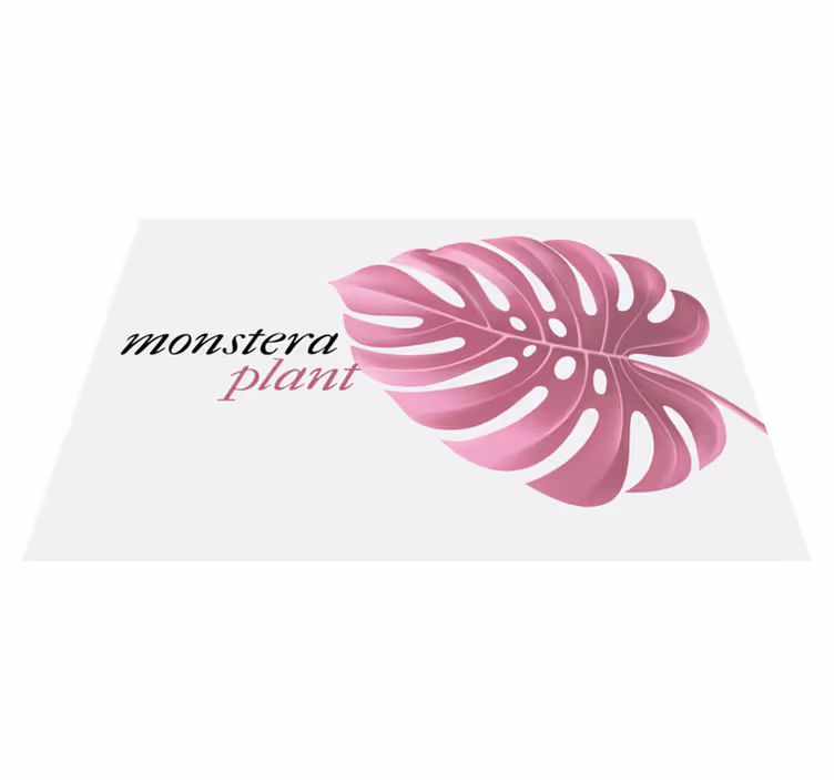 Individual para mesa original motivo hoja monstera - TenVinilo