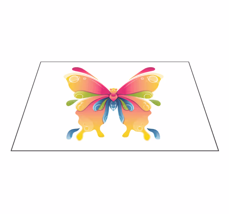Individual para mesa original motivo mariposas coloridas - TenVinilo