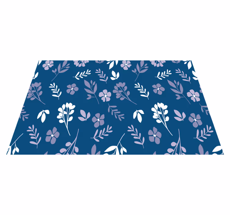 Individual para mesa patrón floral botánico - TenVinilo
