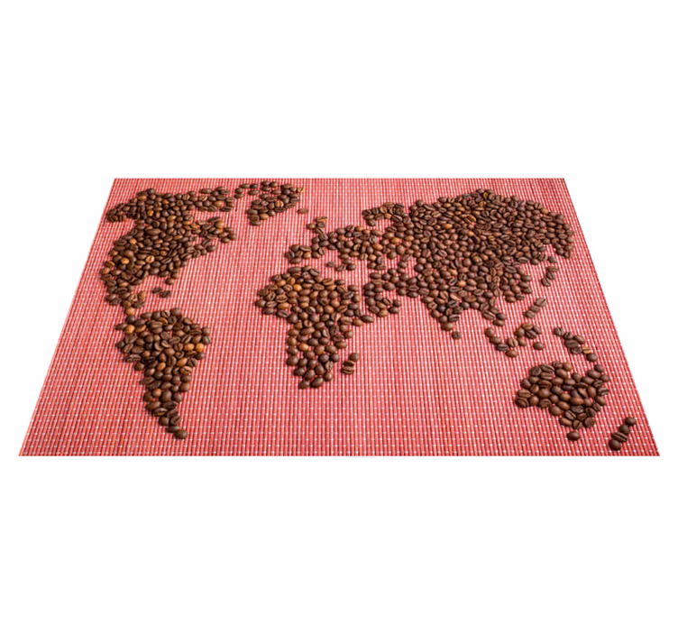 Individual para mesa original mapa del mundo café - TenVinilo