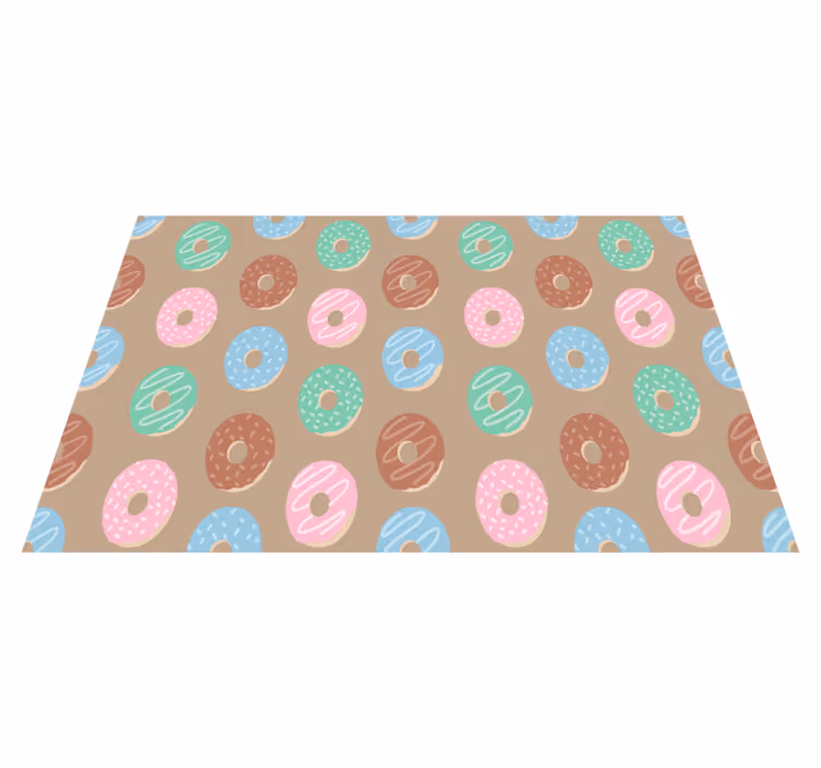 Individual para mesa original motivo donut vibrante - TenVinilo