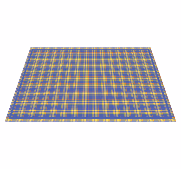 Individual para mesa patrón superficie a cuadros - TenVinilo