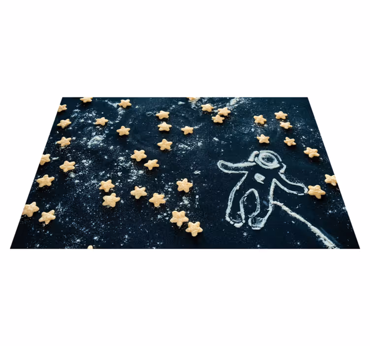 Individual para mesa infantil escena de astronauta - TenVinilo