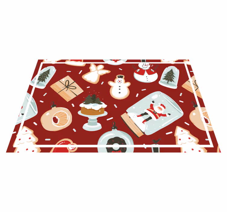 Individual para mesa navideño motivos festivos - TenVinilo