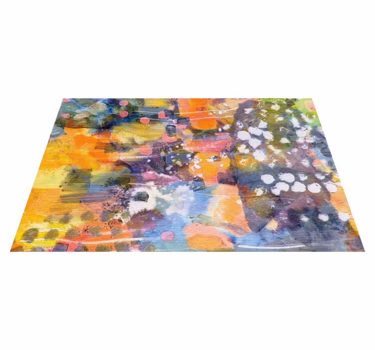 Individual para mesa patrón salpicadura de color vivo - TenVinilo